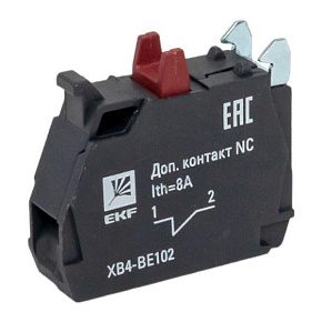 Контакт дополнительный NC красн. PROxima EKF XB4-BE102