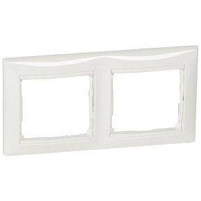 Рамка 2-м Valena горизонт. бел. IEK 774452