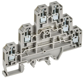 Колодка клеммная CTS-ML ARMAFIX 3 ур. 2.5кв.мм сер. IEK YCT13-00-3-K03-002