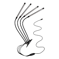 Светильник светодиодный «КРИСТАЛЛ» CTL2-USB-bl Agro для растений спектр 4 плафона по 10Вт на прищепке пульт на шнуре IP40 красн./син. ФАZА 5068810