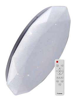 Светильник светодиодный PREMIUM DIAMOND 120Вт 230В 3000-6500К 9600лм IP40 500х90мм настенно-потолочный управляемый с пультом ДУ КОСМОС KSDiam120W