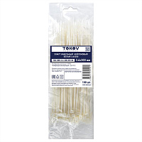 Хомут кабельный нейлоновый бел. 3.6х300 (уп.100шт) TOKOV ELECTRIC TKE-HNS-3.6-300-W/100