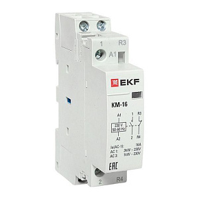 Контактор модульный КМ 16А NО+NC (1 мод.) EKF km-1-16-11