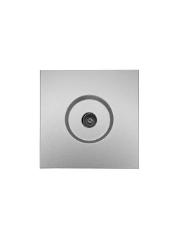 Розетка ТВ оконечная СП ZIMA IP20 сер. матов. LEZARD 704-7488-130