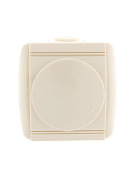 Розетка 1-м ОП Nata 16А IP20 с заземл. с защ. крышкой керамика крем. LEZARD 710-0300-123