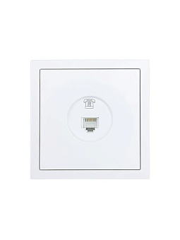 Розетка телефонная евро СП ZIMA IP20 бел. LEZARD 704-0288-137