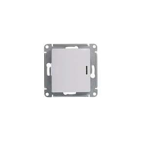 Переключатель проходной 1-кл. СП Glossa 10А IP20 (сх. 6а) 10AX с подсветкой механизм бел. SE GSL000163