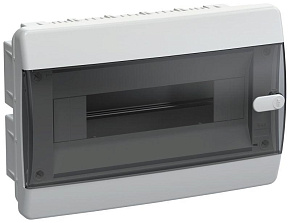 Корпус пластиковый ЩРВ-П-12 IP41 черн. прозр. дверь UNION Compact IEK UIC-KP12-V-12-41-K01