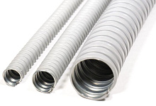 Металлорукав в ПВХ изоляции МРПИ НГ 10 d10мм без протяжки сер. (уп.50м) ГОФРОМАТИК zeta41910